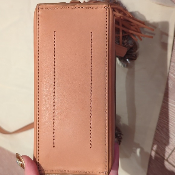 Loeffler Randall Tan Pom Pom Crossbody Bag - Picture 3 of 9